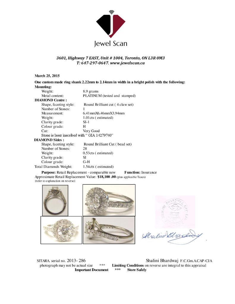 Jewellery Trade - Jewelry Appraisal Markham - Jewelscan